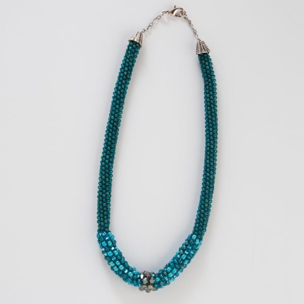 Hand stitched seed bead necklace